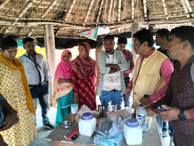 Practical Class: Sustainable Agriculture and Horticulture (Diploma) under CLL/SVS, LSC- Joygopalpur Gram Vikash Kendra, Basanti.