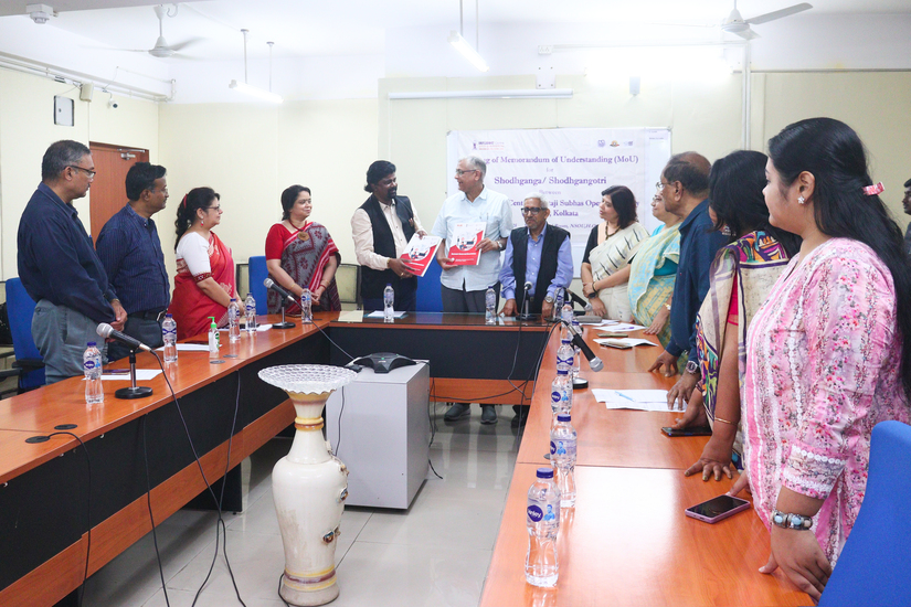 Signing Mou for Shodhganga/Shodhgangotri between INFLIBNET Centre & NSOU on 19/02/2025