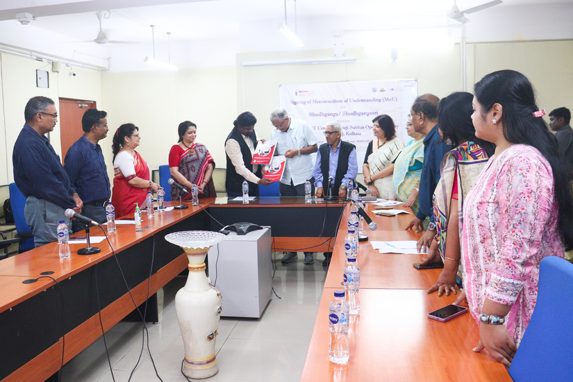 Signing Mou for Shodhganga/Shodhgangotri between INFLIBNET Centre & NSOU on 19/02/2025